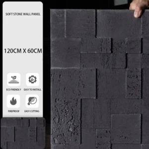 soft stone big mosaic wall panel