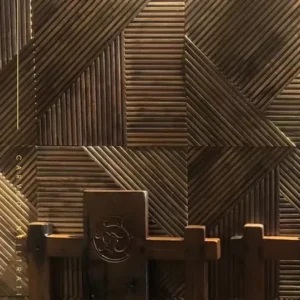 wood strip mosaic wall panel (2) 1
